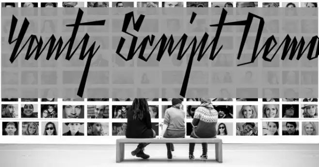 Yanty Script Demo Font examples