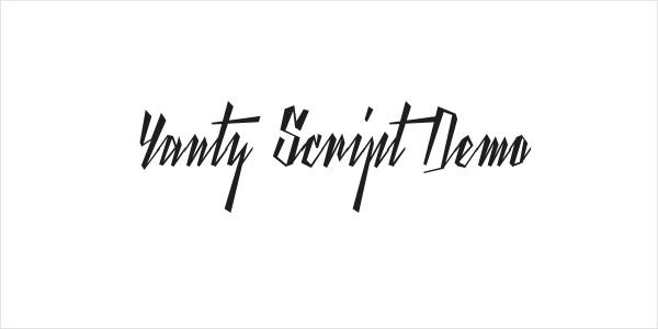 Yanty Script Demo Logo