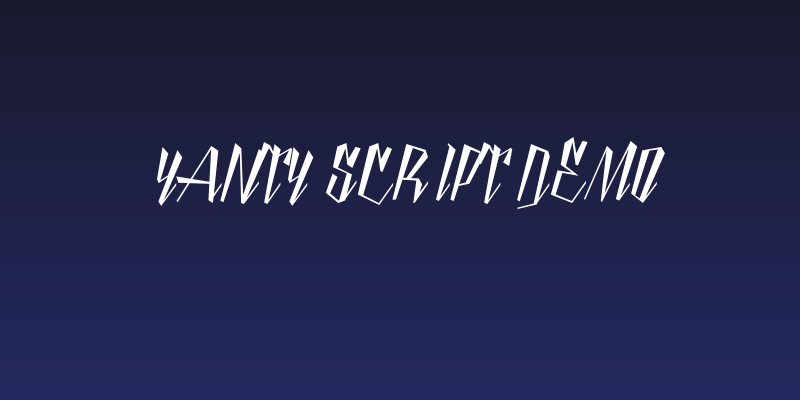 Yanty Script Demo Social Header