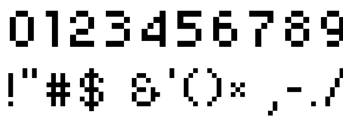 Yapix Font Alte caractere