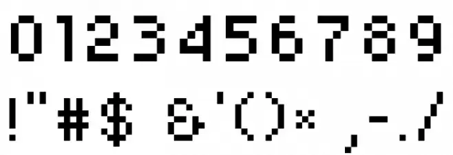 Yapix Font OTHER CHARS