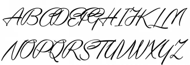 Yaquote Script Personal Use Fonte MAIÚSCULAS