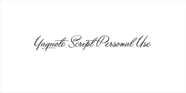 Yaquote Script Personal Use Logo