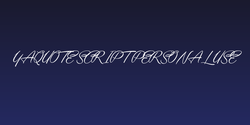Yaquote Script Personal Use Social Header
