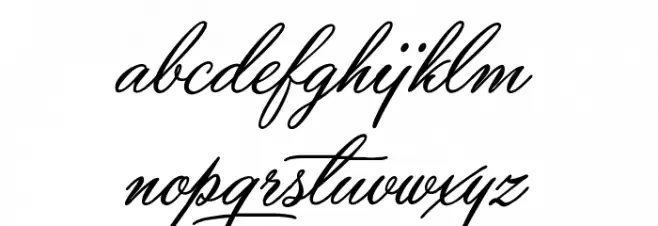 Yaquote Script Personal Use Font LOWERCASE