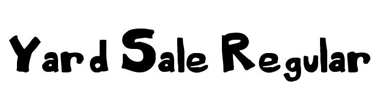 Yard Sale Regular  font caratteri gratis