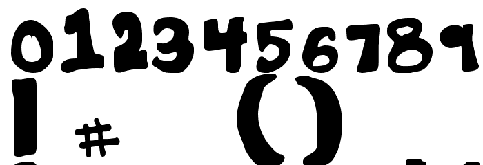 Yard Sale Regular Font OTHER CHARS