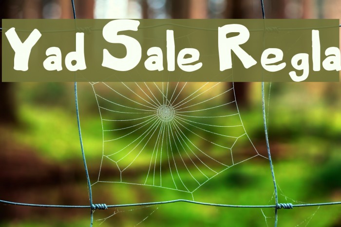 Yard Sale Regular Font examples