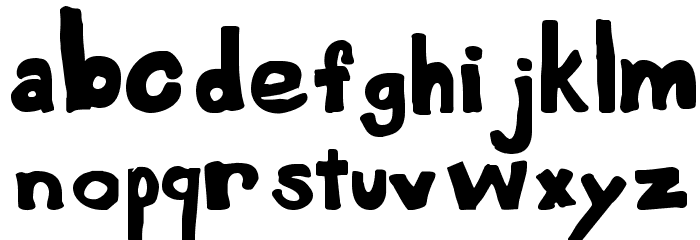 Yard Sale Regular Font LOWERCASE