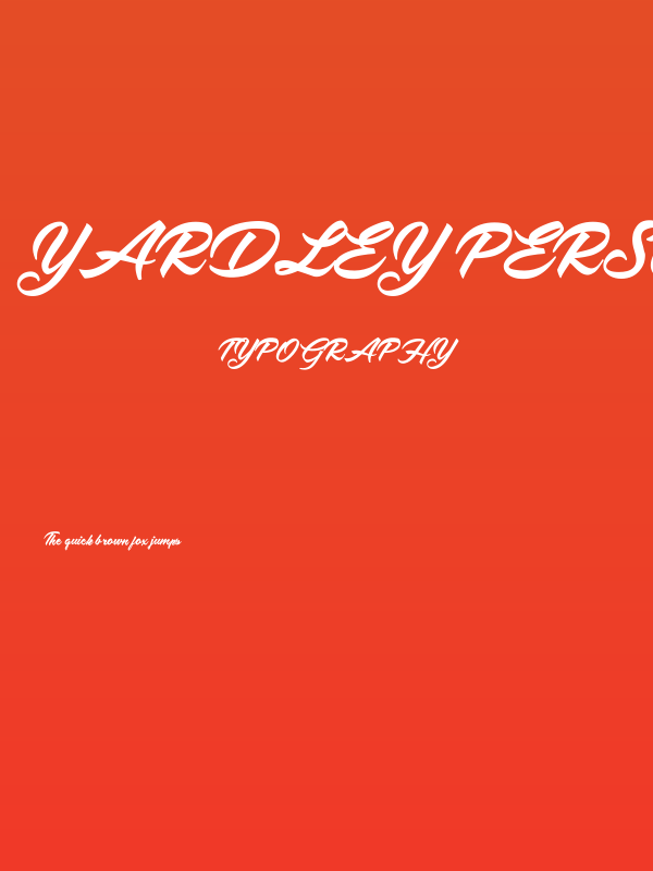 Yardley Personal Use Poster
