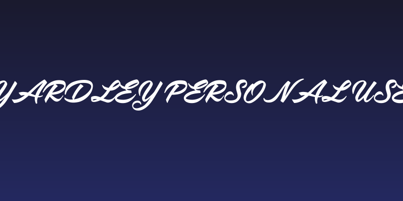 Yardley Personal Use Social Header