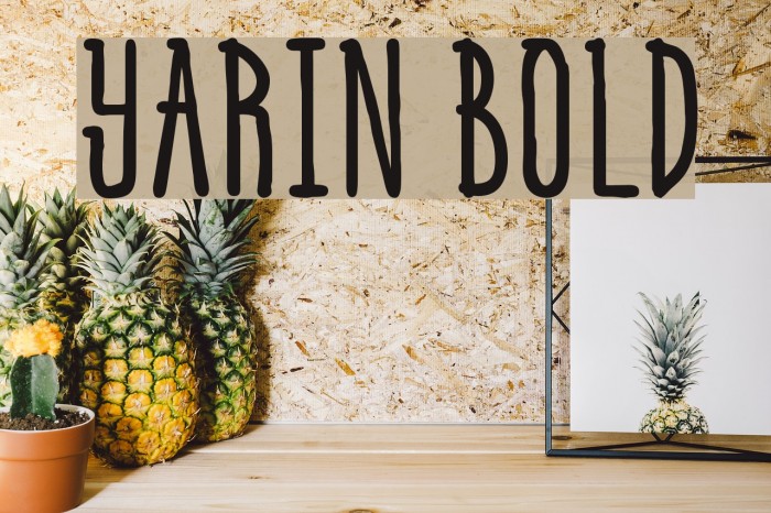 Yarin Bold Font examples