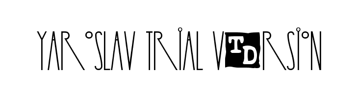 Yaroslav Trial Version Шрифта