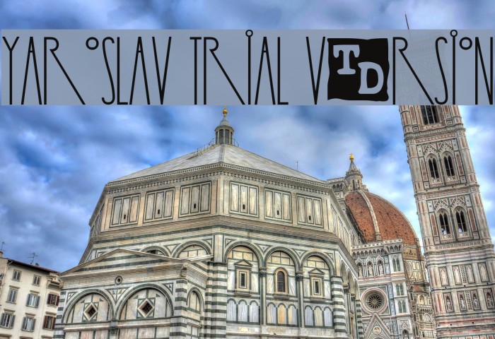 Yaroslav Trial Version Font examples