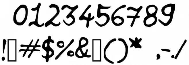 Yash_Jaiswal Font OTHER CHARS