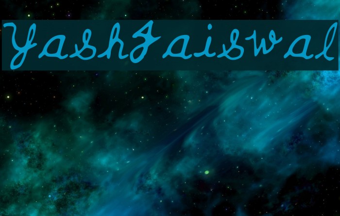Yash_Jaiswal Font examples
