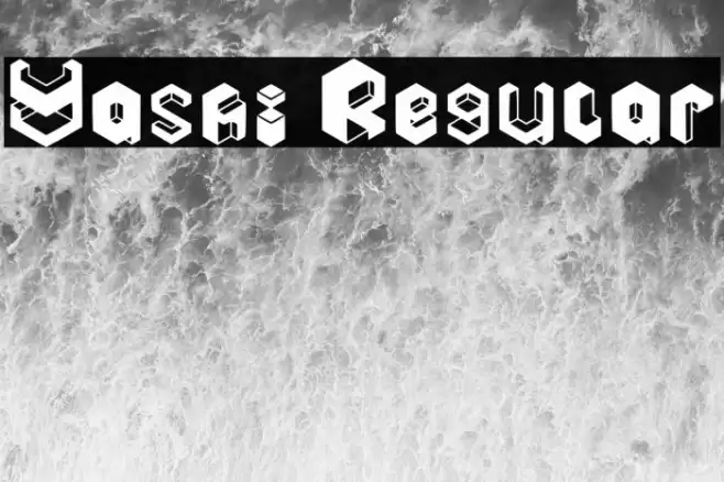 Yashi Regular Font examples