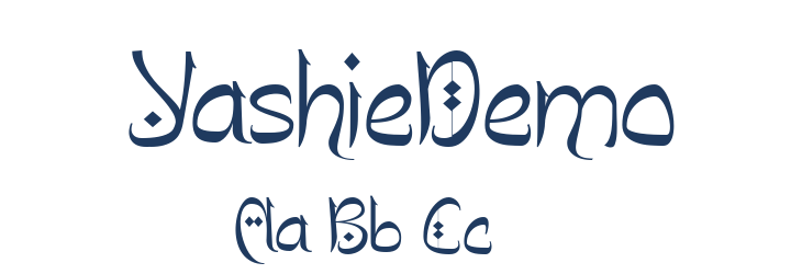 YashieDemo Font Preview