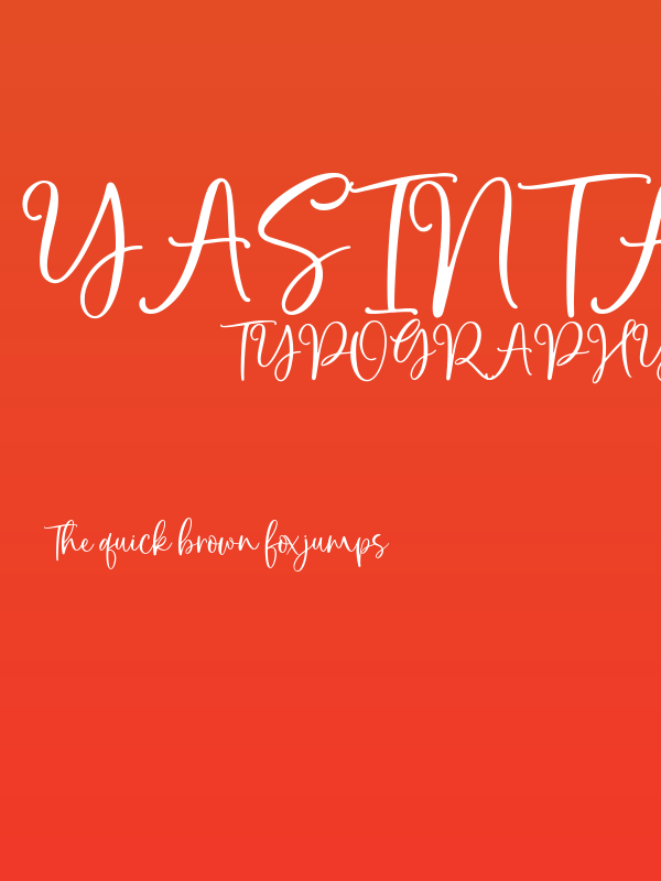 Yasinta Poster