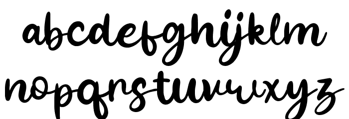 Yasminda Regular Font LOWERCASE