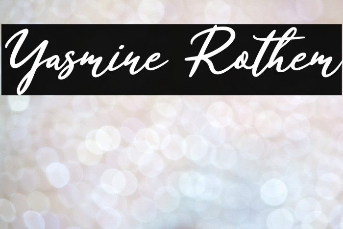 Yasmine Rothem Example 1