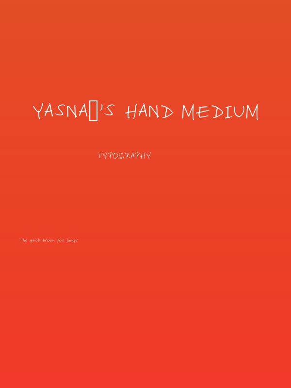 Yasna's Hand Medium Poster