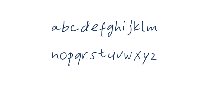 Yasna's Hand Medium Lowercase