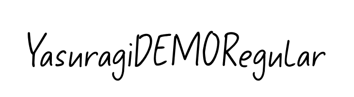 Yasuragi DEMO Regular  font caratteri gratis
