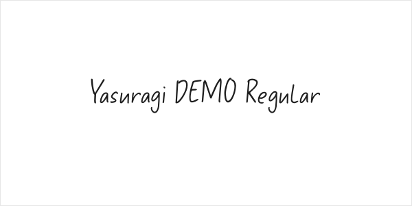 Yasuragi DEMO Regular Logo