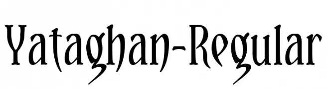 Yataghan-Regular  नि: शुल्क फ़ॉन्ट्स डाउनलोड