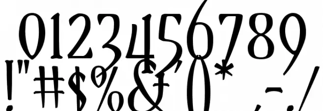 Yataghan-Regular Font OTHER CHARS