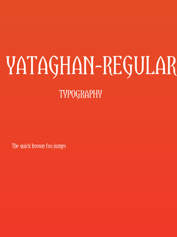 Yataghan-Regular Poster