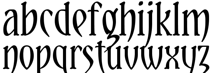 Yataghan Font LOWERCASE