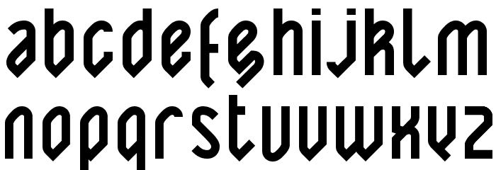 Yatis black Font LOWERCASE
