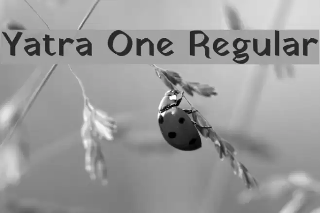Yatra One Regular Font examples