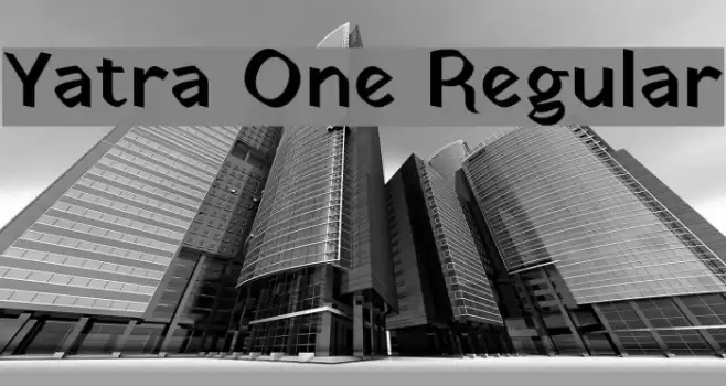 Yatra One Regular Font examples
