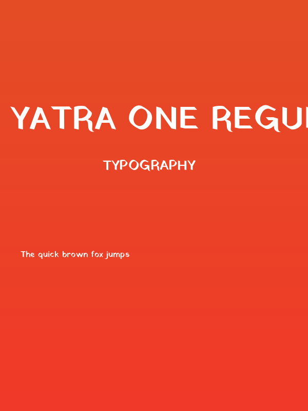 Yatra One Regular Poster