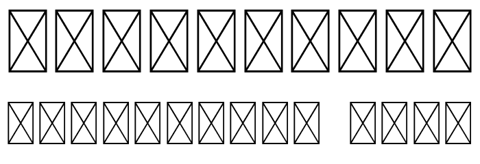 Yavato Demo Version Font OTHER CHARS