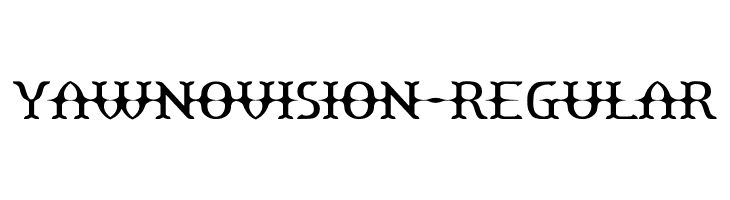Yawnovision-Regular  नि: शुल्क फ़ॉन्ट्स डाउनलोड