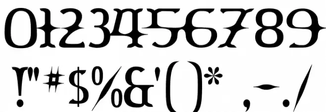 Yawnovision-Regular Font OTHER CHARS