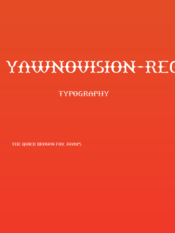 Yawnovision-Regular Poster