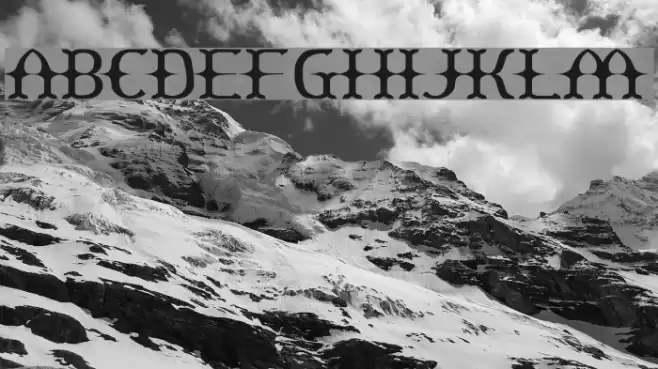 Yawnovision Schriftart examples