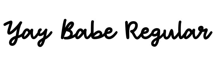 Yay Babe Regular  フリーフォントのダウンロード