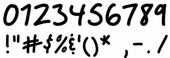 Yay Babe Regular Font OTHER CHARS