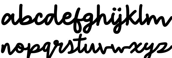 Yay Babe Regular Font LOWERCASE
