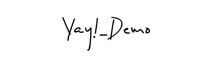 Yay!_Demo  免费字体下载
