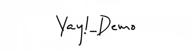 Yay!_Demo  Frei Schriftart Herunterladen