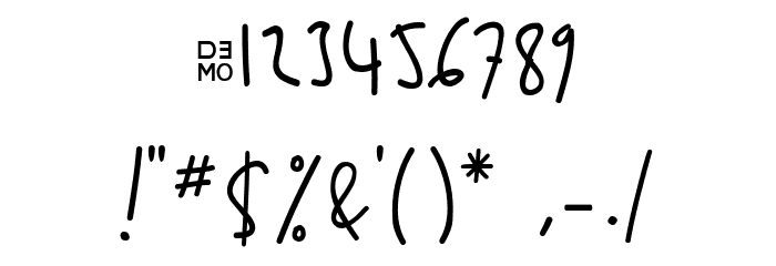 Yay!_Demo Font OTHER CHARS
