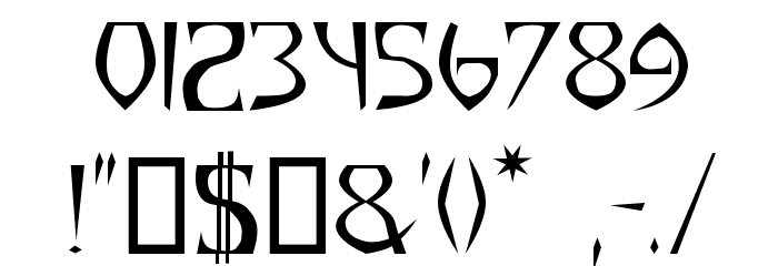 Yazata!` Font OTHER CHARS