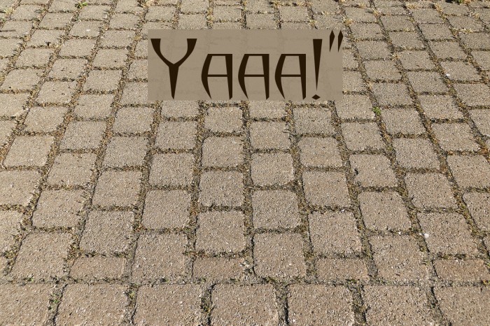 Yazata!` Font examples